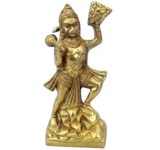 Brass hanuman tượng với Antique kết thúc cho trang trí nội thất Brass handmade tượng món quà item