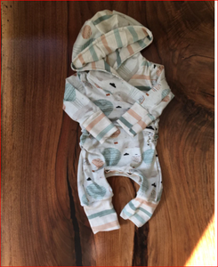 Pelele orgánico para bebé recién nacido, con capucha, pierna y mano, último diseño - Product Image 2