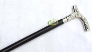 Bâton de marche en bois design avec poignée de derby en laiton à la mode/Cannes de marche en bois avec poignée de derby en laiton - Product Image 5