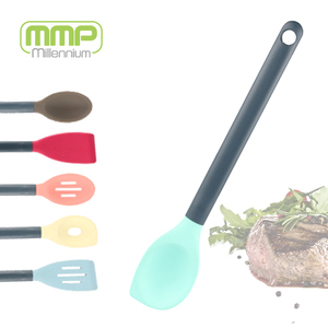 Cuchara en ángulo sólida de silicona Mmp recomienda cocina accesorios para mascotas herramientas utensilios de camping GRS reciclar pantalla utensilios de cocina Hack - Product Image 4