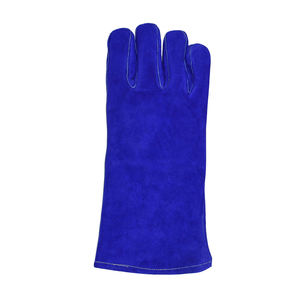 Guantes de soldadura a prueba de fuego Unisex SUMROOS cuero de vaca dividido con puño largo guantes de seguridad para adultos para soldar - Product Image 6