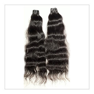 HAMDAAN IMPEX ofrece mechones de cabello humano Remy extensiones de cabello virgen indio pelucas estilo de onda a granel directo India materia prima cabello - Product Image 1