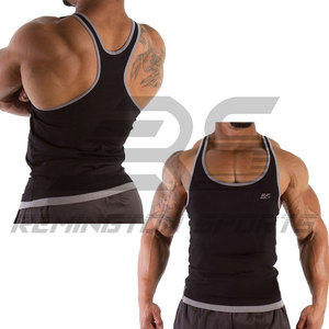 OEM ropa de gimnasio culturismo chaleco Muscle Fit camiseta sin mangas para los hombres manga menos entrenamiento camiseta sin mangas de alta calidad de moda - Product Image 3