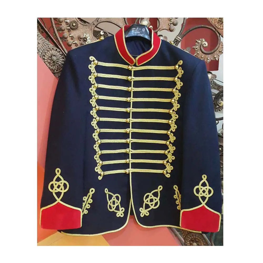 Dolmar Officer Smalands husarer tunic Royal Artillery jacket customized tactical marching band uniform for parade