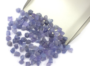 25 Viên Đá Quý <span class=keywords><strong>Tanzanite</strong></span> Thô Thô Thô Thô 8-10 MM Khai Thác Đất Nguyên Liệu Thô Làm Trang Sức Không Được Xử Lý - Product Image 3