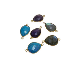 <b>Top</b> Selling Product Gemstone Connectors New Styles Teardrop Connectors Bulk Price - Product Image 1