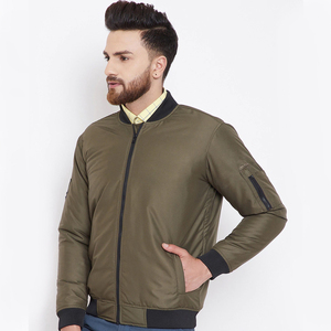 Veste bomber légère en nylon Taslan pour homme, style urbain, col montant, réversible, coupe-vent, respirante, écologique - Product Image 3