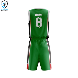 Camiseta de baloncesto para hombre de alta calidad 2025 personalizada OEM 100% conjuntos de talla grande de tela transpirable de poliéster con precio barato - Product Image 6