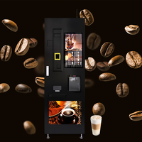 LE-VENDING CE CB LE308E Monnayeur Banque À Carte QR Code Trésorerie LCD De Haricots à la Tasse À Café Expresso Automatiques Machine
