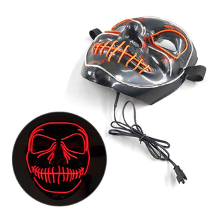 Incandescente <span class=keywords><strong>maschera</strong></span> di halloween, zombie maschere di halloween, halloween ha condotto la luce up del cranio <span class=keywords><strong>maschera</strong></span> per halloween - Product Image 3
