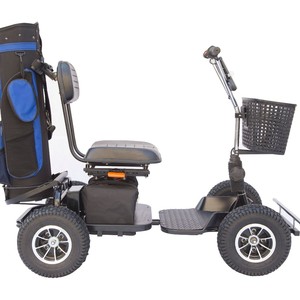 Carrello da Golf Elettrico Monoposto Pieghevole Smontabile con Maniglia a T - Product Image 3