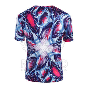 Camisetas Deportivas Personalizadas Sublimadas para Hombre, Tejido Sólido, Secado Rápido, Transpirables, Poliéster/Algodón, Casuales, para Exteriores - Product Image 3