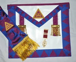 Grand Officers Undress Apron \ Hand Made Masonic Emblem Customize Aprons <b>Collar</b> and Sashes - Product Image 4