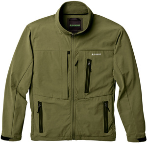 VENTA AL POR MAYOR IMPERMEABLE POLIÉSTER SPANDEX LISO CREMALLERA CHAQUETA SUAVE - Product Image 1