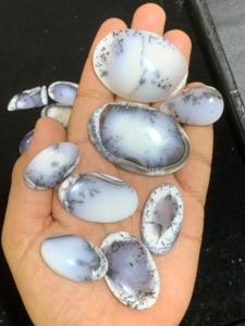 โอปอลเดนดริติกสีขาวจากธรรมชาติ คุณภาพ AAAAA สำหรับทำเครื่องประดับ - Product Image 4