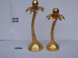 Metal Date Palm <b>Candle</b> <b>Holder</b> in Golden Home Decoration Taper <b>Candle</b> <b>Holder</b> Wedding Decoration Metal <b>Candle</b> <b>Holder</b> - Product Image 2