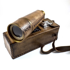 Haute qualité 22 pouces Antique Vintage SpyGlass brun ombre laiton poignée télescope laiton boîte Calyron SAINT416 coulée nouveauté cadeaux - Product Image 1