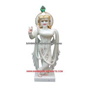 Makrana White Marble Krishna Statue - Product Image 1