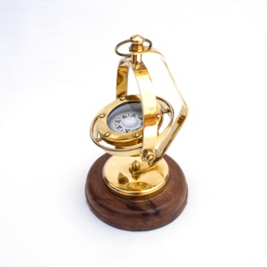 Binnacle 3 "เข็มทิศหมุนบนฐานไม้โลหะอัลลอยตั้งโต๊ะ - Product Image 2