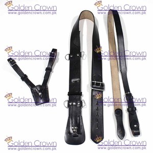 Cinturón Sam Browne de cuero genuino para hombre de diseño personalizado al por mayor de alta calidad | Cinturón Duty Sam Browne - Product Image 5