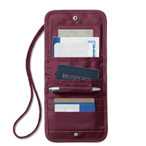 Travel Neck <b>Wallet</b> Passport <b>Holder</b> / Travel Bag / Security Bag As Passport <b>Holder</b> With <b>Card</b> <b>Holders</b> And Pen Loop - Product Image 1