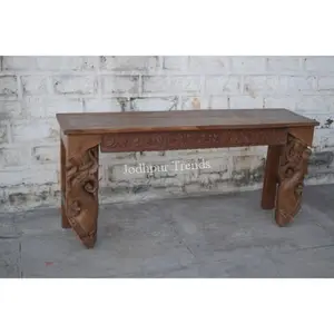 Hand Carved Console Table Living Room & Hotel Entrance Console From India Jodhpur Furniture