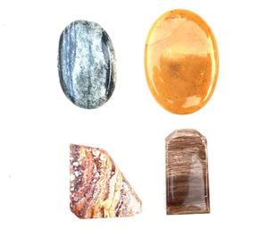 Pierres précieuses en vrac multiformes naturelles du fabricant indien Cabochons lisses dos plat en vrac en gros - Product Image 2