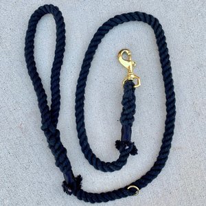 Correa para Perro de Cuerda Negra Sólida Hecha Especialmente para Ti - Product Image 1