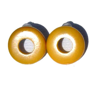 Boucles d'oreilles Tagua Écrou sculpté Perles colorées faites à la main Graines tropicales Bijoux artisanaux en gros - Product Image 1