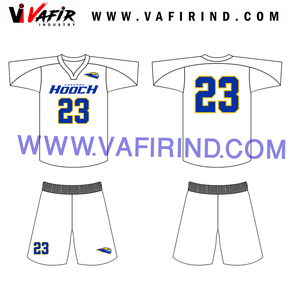 Maillots de lacrosse personnalisés par sublimation, ensembles d'uniformes réversibles pour l'entraînement, 100% polyester, col rond, unisexe, pour joueur adulte, avec nom - Product Image 5