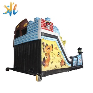 Precio de fábrica niños salto al aire libre combo inflable pirata diapositiva - Product Image 4