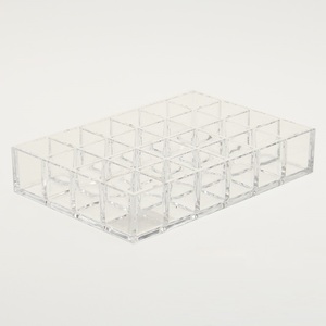 Organisateur de maquillage de haute qualité en acrylique transparent de conception de mode moderne écologique ODM avec 24 grilles - Product Image 1