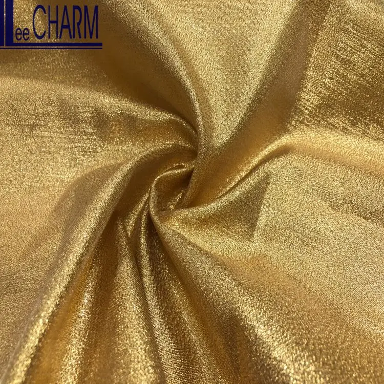 LCSH074 Тайвань полиэстер нейлон Золотая декоративная ткань