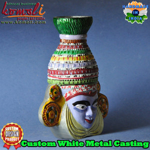 Ấn độ kim loại mặt Thủ công mỹ nghệ tùy chỉnh thiếc đúc trang trí nội thất điêu khắc, truyền thống tường nghệ thuật, handmade trang trí sản phẩm - Product Image 2