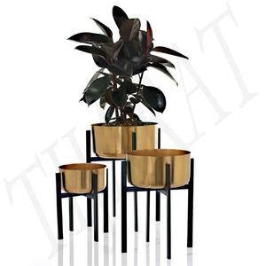 Florero decorativo de Metal de Venta caliente para hoteles de boda y jarrón de piso funcional de decoración del hogar - Product Image 3