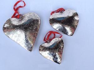 Árbol de Navidad en forma de corazón hecho en aluminio con acabado de níquel Decoración navideña para el hogar Árbol de Navidad de aluminio Decoración para el hogar - Product Image 4