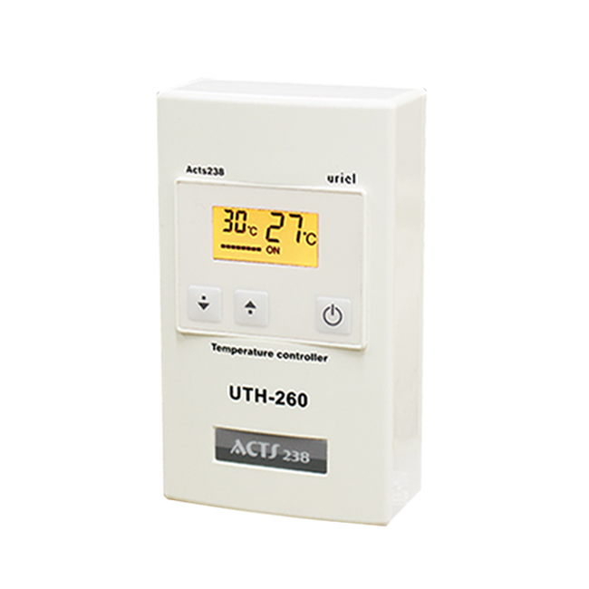 Uriel UTH-260 цифровой электрический комнатный термостат с регулятором температуры для нагревательной пленки или кабельных систем подогрева пола и деталей