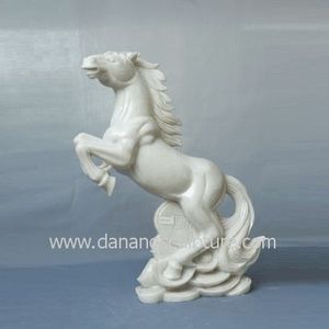 Özel el oyma yaşam boyutu büyük açık at heykelleri siyah mermer at heykel heykeli satılık - Product Image 2