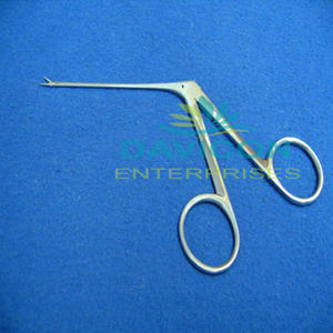 Ent Surgical House Pince pour oreilles d'alligator en acier inoxydable à dentelures fines Largeur de la mâchoire 0.5cm Longueur de travail 1/8 cm (3 7.9 ") - Product Image 1