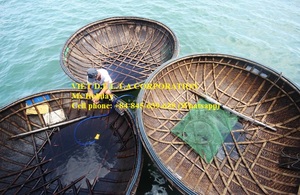 Ietnamese-Barco de bambú para pesca y viaje - Product Image 6