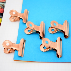 Ý yêu thích BTS cổ điển nỗi nhớ Serie Rose Gold 15 pcs 32mm 1-1/4 "trong Zip khóa túi mùa xuân thư <span class=keywords><strong>Clip</strong></span> - Product Image 1