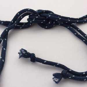   Ceinture en corde bleue faite à la main, ceinture en corde nouée, ceinture nautique en corde - Product Image 1