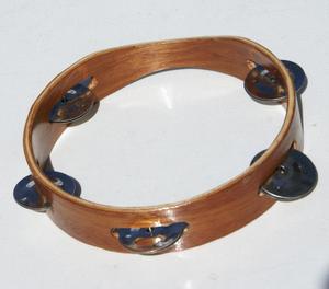 Pandereta, Instrumento Musical Popular Hecho a Mano de Madera, Percusión Latina, Música Sudamericana, Danza Folclórica - Product Image 2