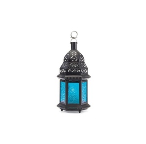 Advantageous Design <b>Lantern</b> Exclusive Quality Black Color Metal And Multi Color <b>Glass</b> <b>Lantern</b> For Hot Selling - Product Image 3