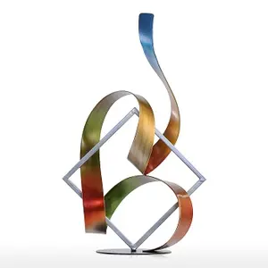 Escultura de jardín hecha a mano, artesanía de hierro galvanizado, escultura de jardín NATURAL - Product Image 1