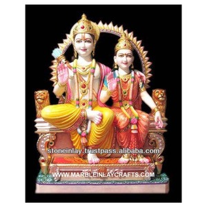 Hermosa Estatua de Mármol de Ram y Sita, Estatua Religiosa de Dioses - Product Image 1