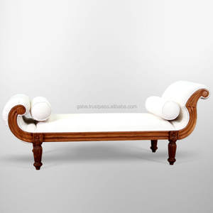 Sofá de cama de día de madera hecho a mano, muebles para el hogar tapizados para uso en la sala de estar - Product Image 1