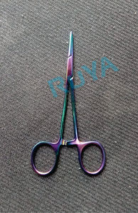 CE ISO Instruments dentaires médicaux électrique titane droite incurvée artère pince à moustiques multicolore arc-en-ciel en acier inoxydable - Product Image 4