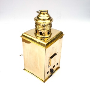 Venta caliente de alta calidad aleación hecha a mano decoración náutica estilo antiguo latón queroseno aceite marítimo verde vidrio barco linterna pared - Product Image 4