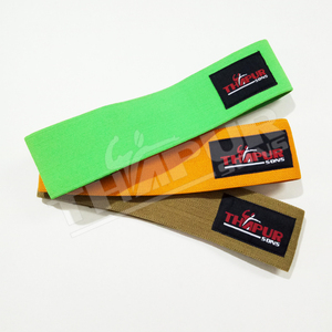 Nueva tela de gimnasio para ejercicio físico de alta calidad, bandas de resistencia circulares elásticas de poliéster para la cadera con logotipo personalizado - Product Image 1